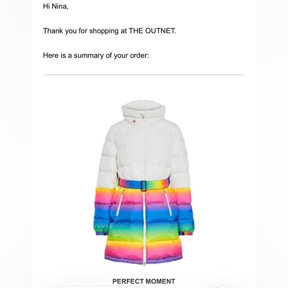 Perfect Moment Women’s Rainbow Ski Jacket Size L - Picture 8 of 8